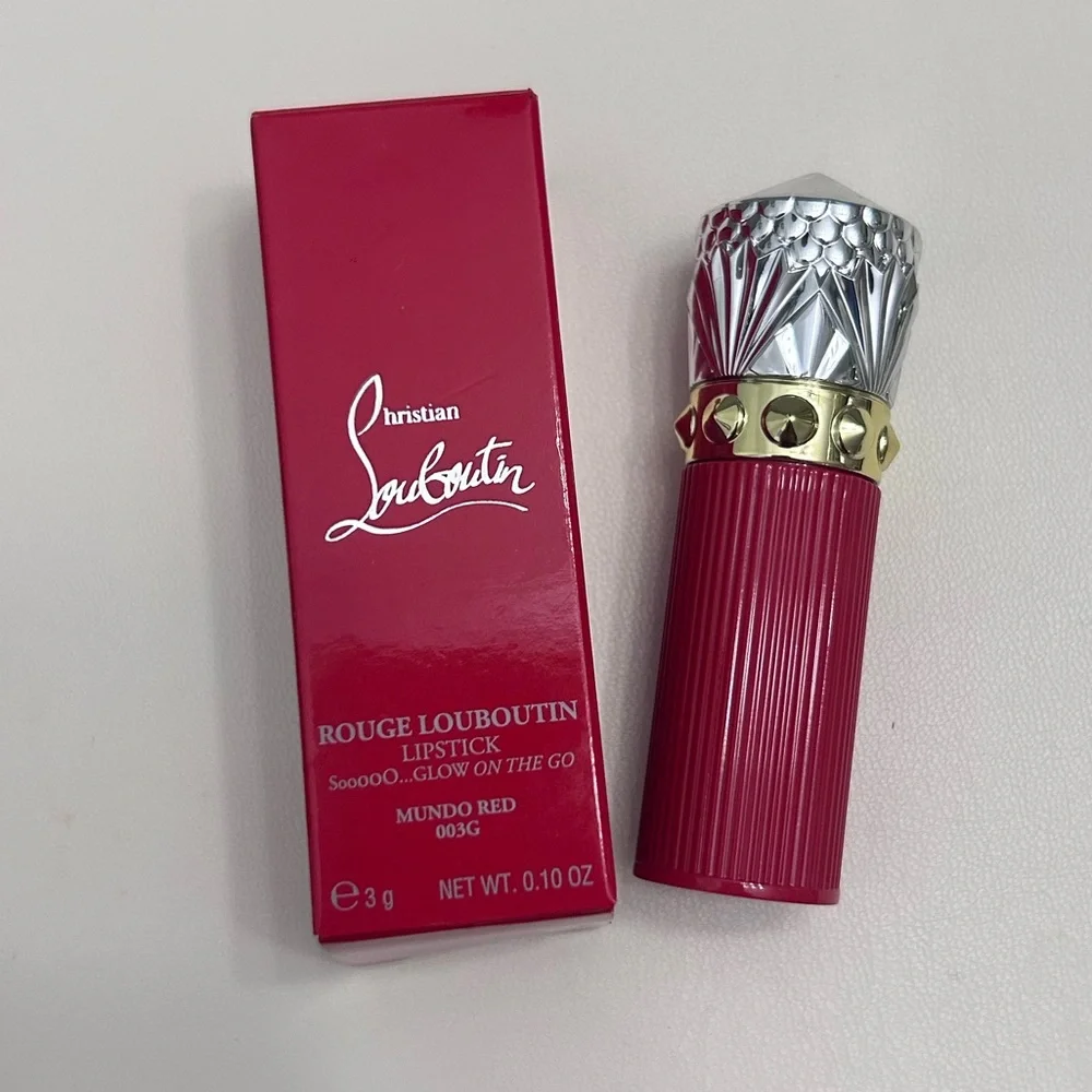 Christian Louboutin Red Lipstick -… Glow on the go— Mundo Red 003G🥳🥳❌❌